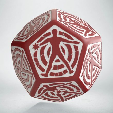 D12 Hit Location Red & white die