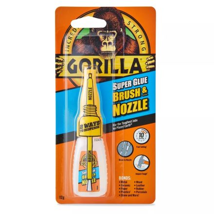 Gorilla Super Glue Brush & Nozzle Ecsetes  Pillanatragasztó 12gramm