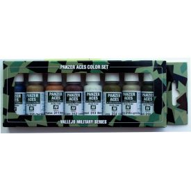   70123 Panzer Aces - Wood, Leather, Stencil, Canvas & Mud Paint set
