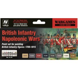   70163 Model Color - British Infantry Napoleonic Wars Paint set