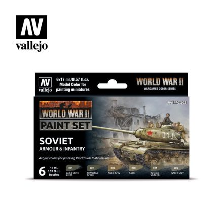 70202 Model Color - WWII Soviet Armour & Infantry Paint set