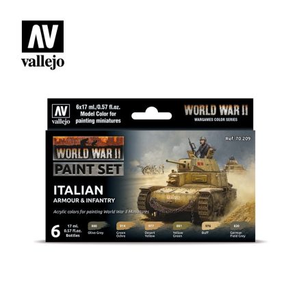 70209 Model Color - Italian Armour & Infantry Paint set