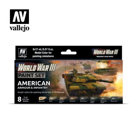 70220 Model Color - American Armour & Infantry Paint set