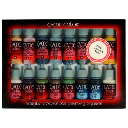 72291 Game Color - Leather & Metal Paint set