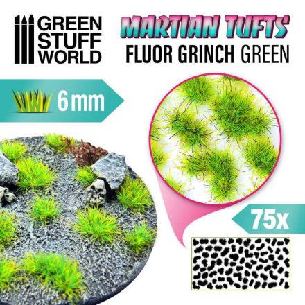 10676 Martian Fluor Tufts - FLUOR GRINCH GREEN