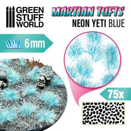 10684 Martian Fluor Tufts - NEON YETI BLUE