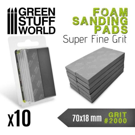 10774 Foam Sanding Pads 2000 grit