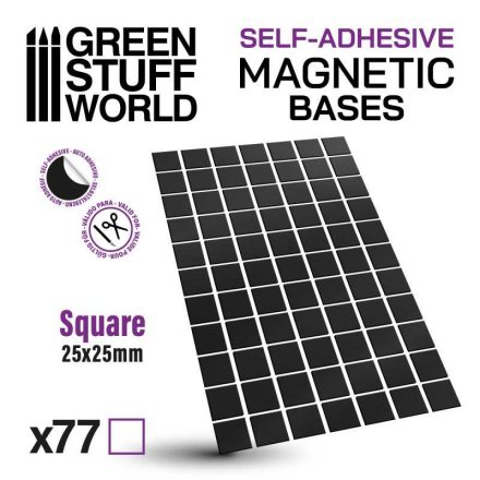 10849 Square Magnetic Sheet SELF-ADHESIVE -  25x25mm