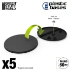 11274 Plastic Bases - Round 60 mm BLACK