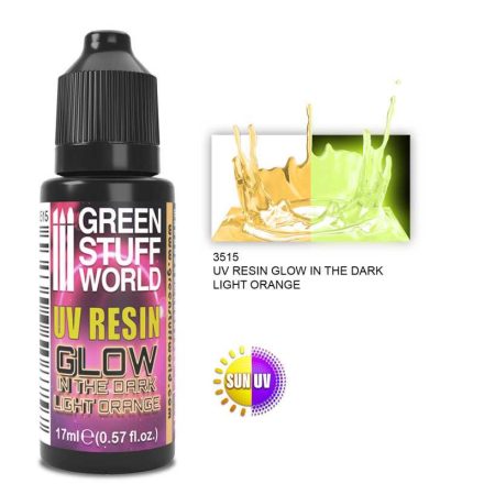 3515 UV RESIN 17ml LIGHT ORANGE - Glow in the Dark