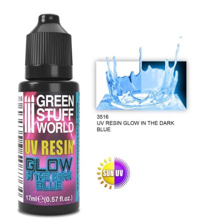 3516 UV RESIN 17ml BLUE - Glow in the Dark