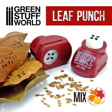 1310 Miniature Leaf Punch RED