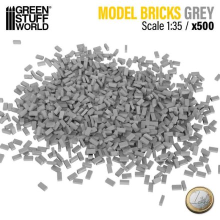 9203 Miniature Bricks - Grey x500