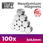 9262 Neodymium Magnets 3x0'5mm - 100 units (N52)
