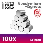 9263 Neodymium Magnets 3x1mm - 100 units (N52)
