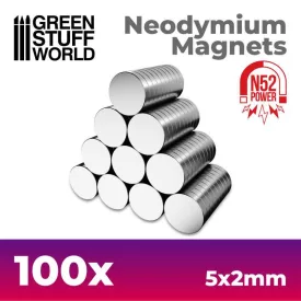9265 Neodymium Magnets 5x2mm - 100 units (N52)