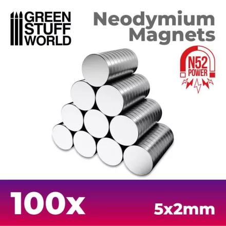 9265 Neodymium Magnets 5x2mm - 100 units (N52)