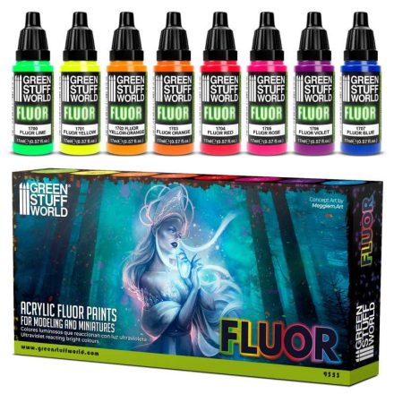 9353 Set x8 Fluor Paints