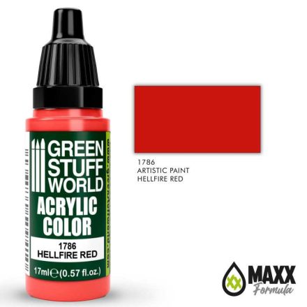 1786 Acrylic Color HELLFIRE RED