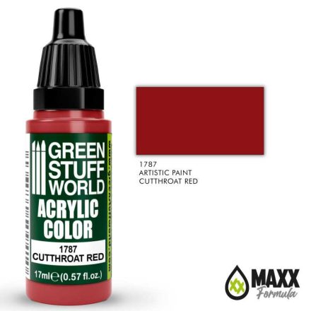 1787 Acrylic Color CUTTHROAT RED