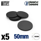 9824 Plastic Bases - Round 50 mm BLACK