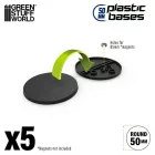 9824 Plastic Bases - Round 50 mm BLACK