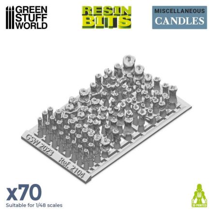 2104 3D Printed Set - Resin Candles