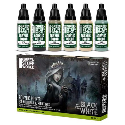 10123 Paint Set - Black and White