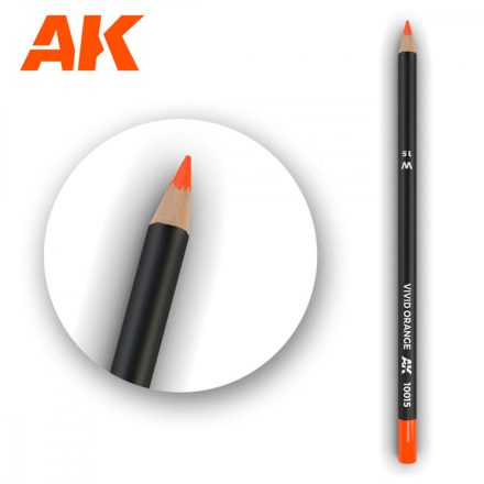 Weathering pencils - Watercolor Pencil Vivid Orange 