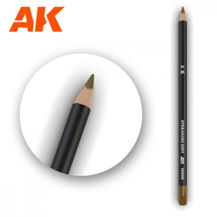 Weathering pencils - Watercolor Pencil Streaking Dirt 