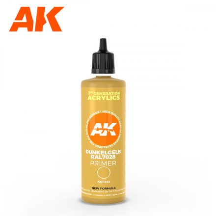 Primer - DUNKELGELB RAL 7028 DARK YELLOW SURFACE PRIMER 100ML  3Ş Gen