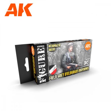 Paints set - GERMAN FIELD GREY UNIFORMS 3G