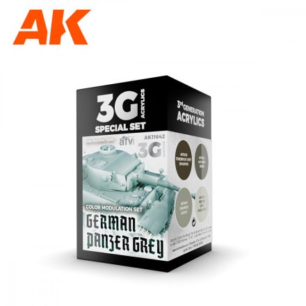 AFV Paint set - MODULATION GERMAN PANZER GREY 3G