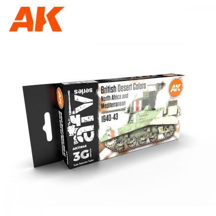 AFV Paint set - BRITISH DESERT COLOURS 3G