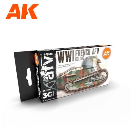 AFV Paint set - WWI FRENCH COLORS 3G