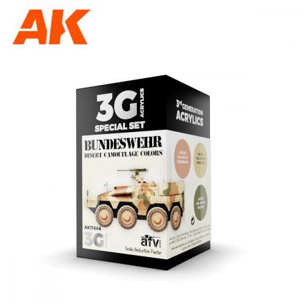 AFV Paint set - BUNDESWEHR DESERT COLORS 3G