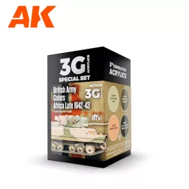 AFV Paint set - BRITISH ARMY COLORS AFRICA, LATE 1942-43