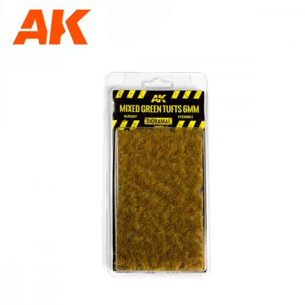 Tufts - MIXED GREEN TUFTS 6mm