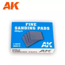 Sandpaper - Fine Sanding Pads 400 grit. 4 units 