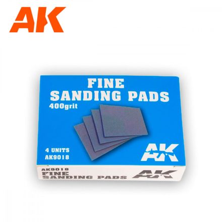 Sandpaper - Fine Sanding Pads 400 grit. 4 units 