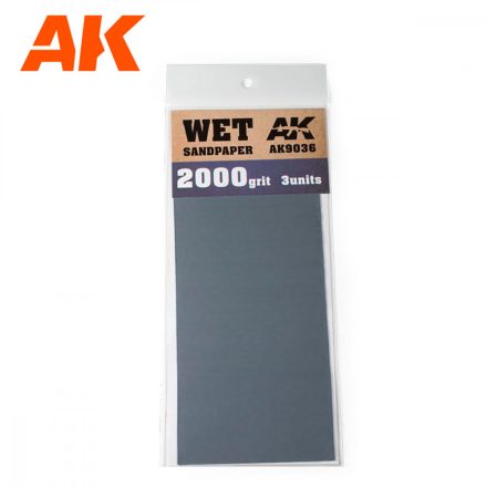 Sandpaper - Wet Sandpaper 2000 Grit. 3 units