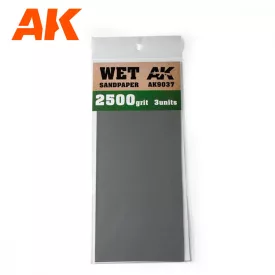 Sandpaper - Wet Sandpaper 2500 Grit. 3 units
