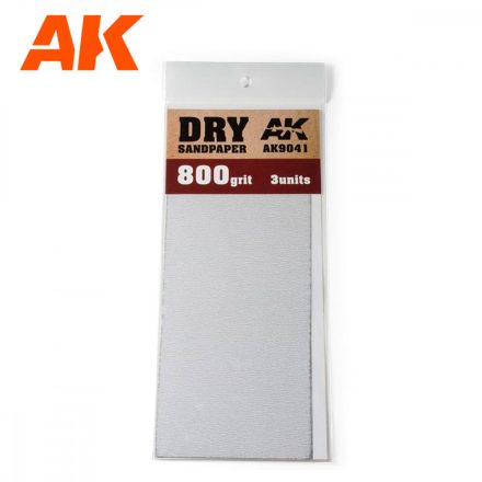 Sandpaper - Dry Sandpaper 800 Grit. 3 units