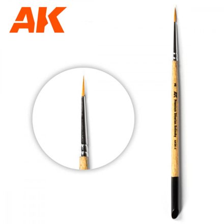 PREMIUM SIBERIAN KOLINSKY - AK PREMIUM SIBERIAN KOLINSKY BRUSH 2/0