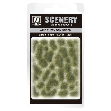 SC415 Vallejo Scenery - Wild Tuft - Dry Green (Large)