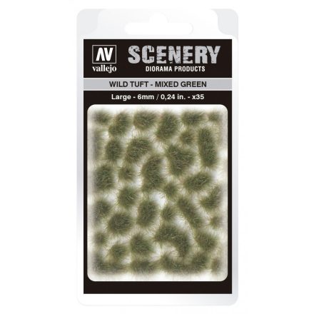 SC416 Vallejo Scenery - Wild Tuft - Mixed Green (Large)