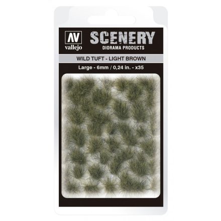 SC418 Vallejo Scenery - Wild Tuft - Light Brown (Large)