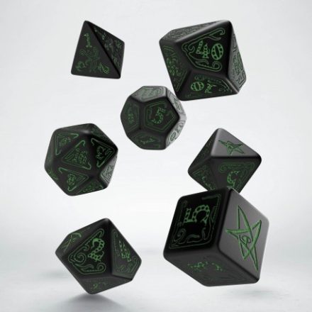 Call of Cthulhu Black & green Dice Set (7)