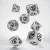 Dragons White & black Dice Set (7)