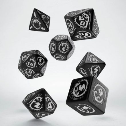 Dragons Black & white Dice Set (7)